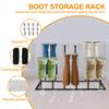 Free Standing Boot Rack Organizer Metal Boot Storage Rack Removable Tall Boot Storage Rack Multifunctional Boot Holder Home