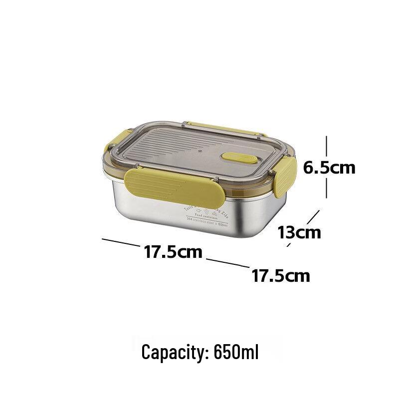 ZISIZ 316L Stainless Steel 650ml Food Container