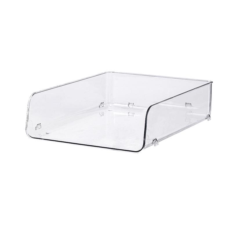 Transparent Desktop File Organizer and Document Storage Rack