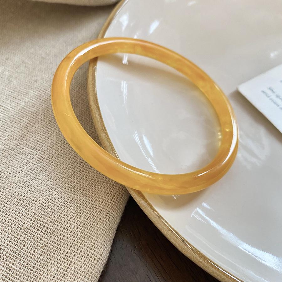 Gold-Plated Geometric Open Bangle – Korean-Style, Luxury Retro Bracelet with Unique Design for Women