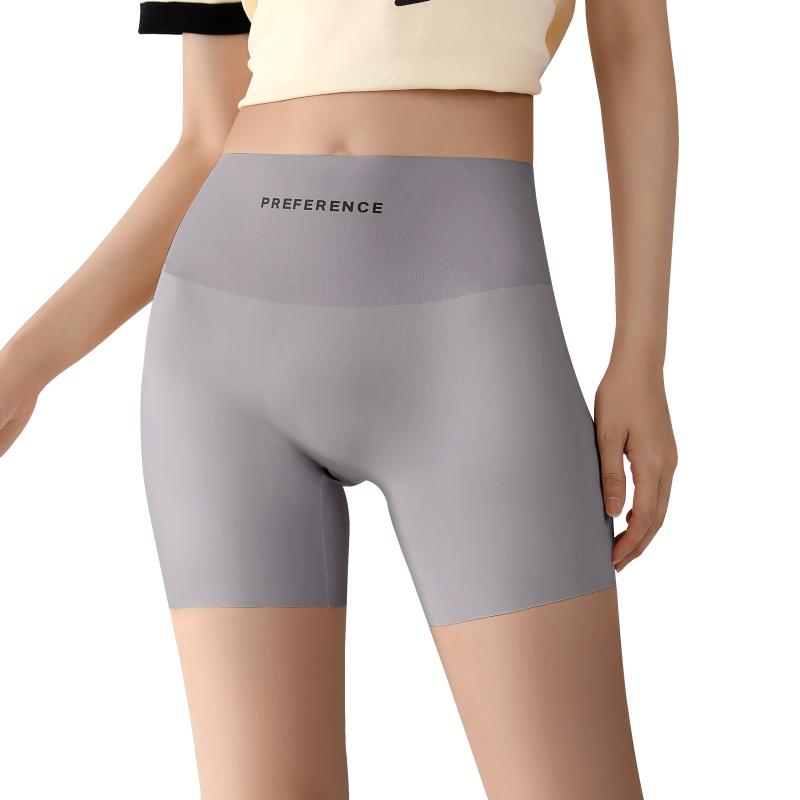 Koruyucu Şort Büyük Beden Şortlar Kadınlar için Dikişsiz İç Çamaşırı Güvenlik Şortu Buz İpek Külot Yaz İç Giyim