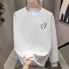 Schweres Trendiges Marken Baumwoll T-Shirt Langarm Herren Unterhemd Trendiger Herbst und Winter Herren und Damen Rundhals Pullover