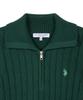 USPOLOASSN Cable Half-Zip Knit_Deep Green