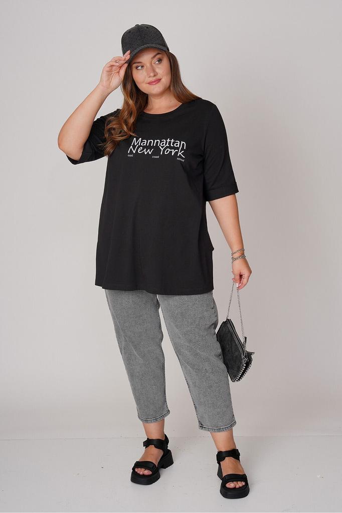 Women's Style Big Size T-Shirt Printed Cotton T-Shirt