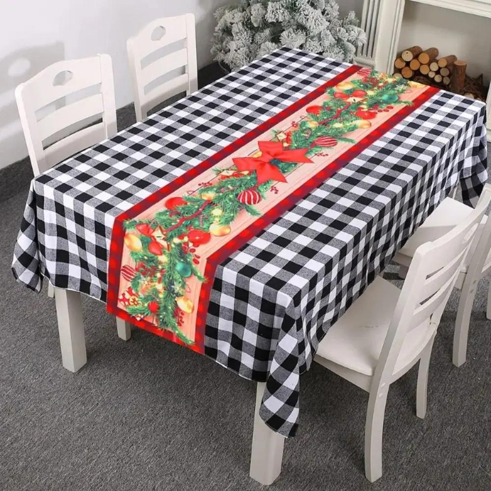 Neujahr Weihnachten Tischläufer Navidad Geschenk Flaggenabdeckung Weihnachts-Tischflagge Weihnachtsfeier Frohe Weihnachten Dekorationen