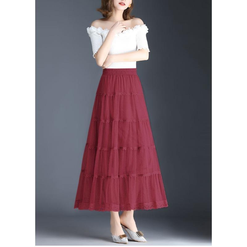 Graceful and Enchanting Flowy Maxi Skirt with Tiered Ruffles and Floral Prints
