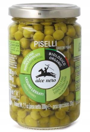 GRÜNE ERBSEN IN SALZLAKE BIO 300 g (200 g) (KRUG) - SCHWARZER ELCH