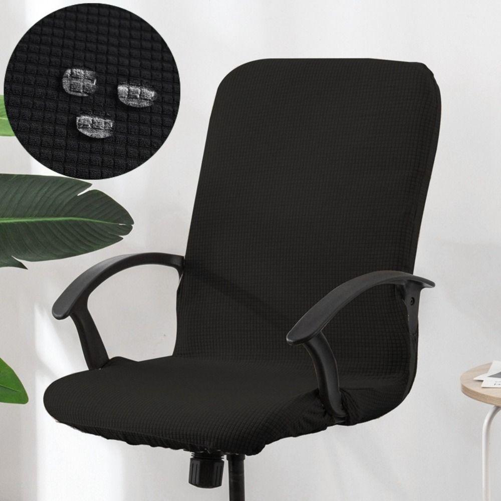Waterproof Computer Office Chair Covers Jacquard Dustproof Chair Seat Slipcovers Thickened Stretchable Seat Protectors