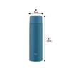 ZOJIRUSHI Wasserflasche, nahtlos, klein, Edelstahl, Mitternachtsblau, integrierter Verschluss, leicht zu waschen, nur 2 Teile, Flasche, Verschluss, Fassungsvermögen, 350 ml, Schraube, Becher,