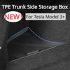 Side Storage Box Lids For Tesla Model 3 Highland 2024 Rear Trunk Organizer Lids Cover Plate Garbage Bins Car Interior Accessorie