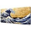Great Wave Black Desk Mat Mousepad Japanese Art Mouse Pad Rubber Mat Mouse Carpet Table Pads Pc Mats 900x400 Office Accessories