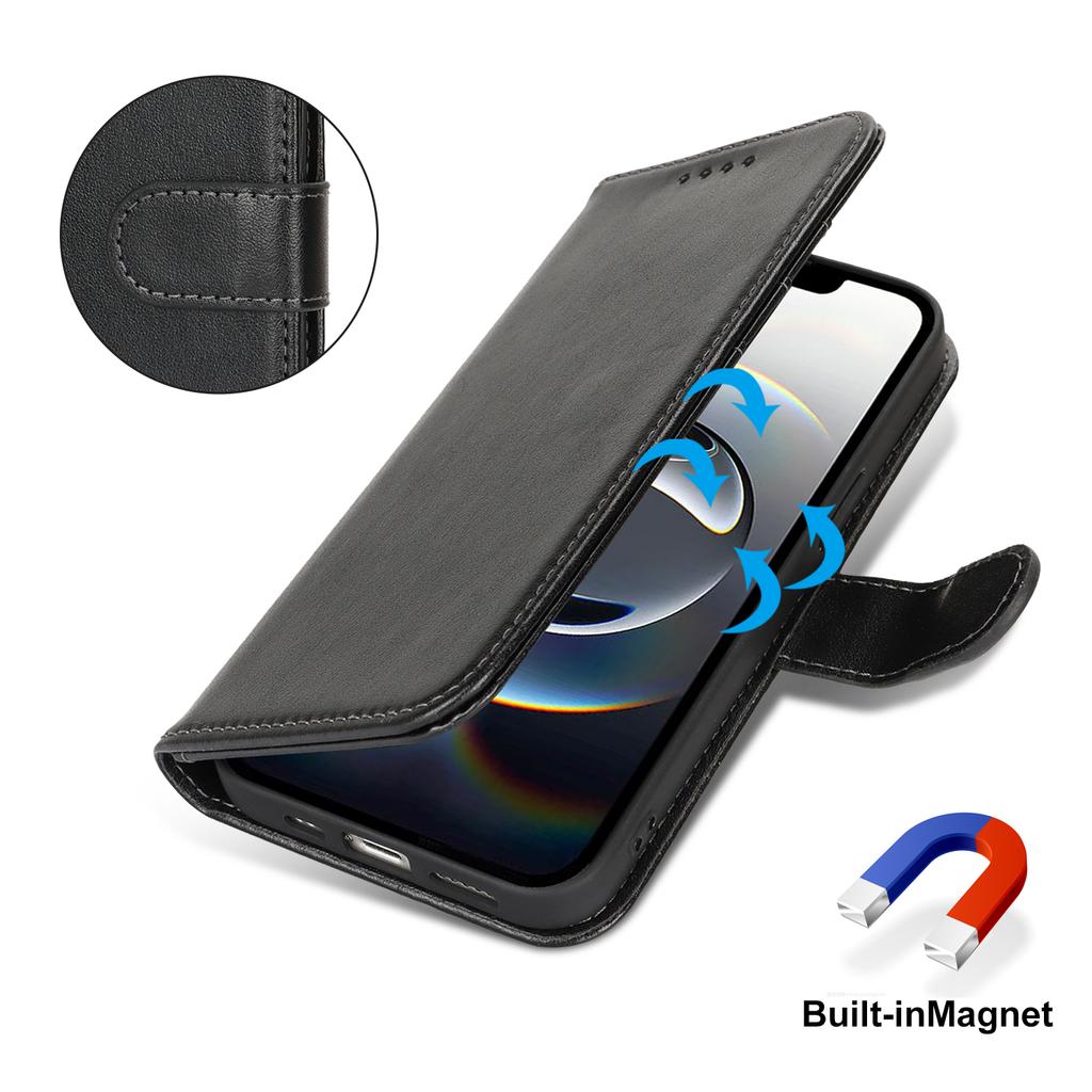 For iPhone 16e Case R61 Texture Wallet Leather Flip Phone Cover