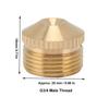 5PCS Fine Mist Fogging Sprinkler Head Brass Garden Cooling System Nozzles  Factory Site Cooling