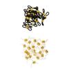 45Pcs Eyeglasses Reading Eyeglass Spectacle Chain Strap Holder Loop Ends Rubber Brass 20mm -