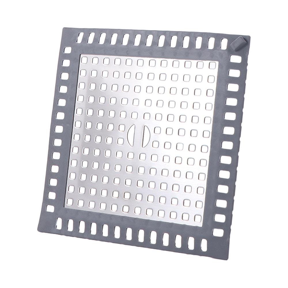 Square Bathtub Drain Cover Stainless Steel Anti-blocking Strainer Shower Drain Strainers  Bathroom