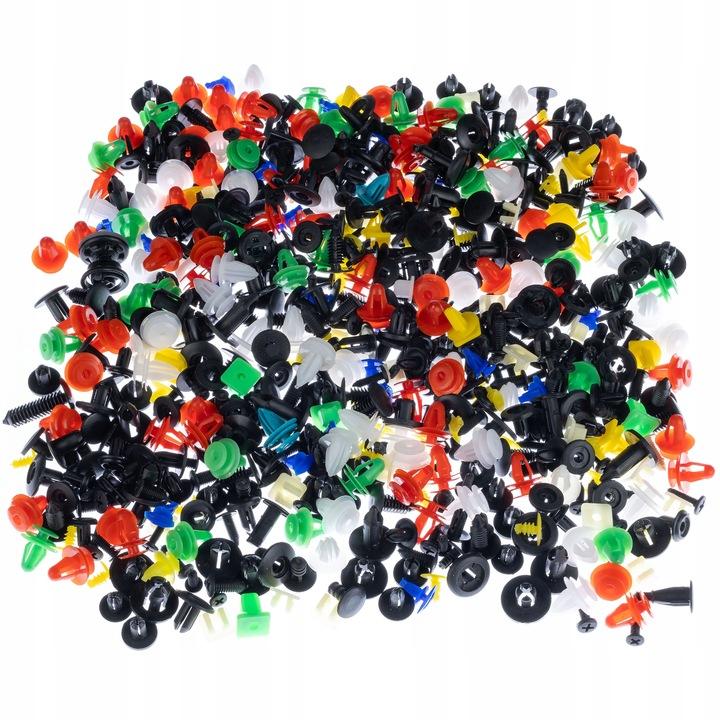 Rosfix Zestaw Uniwersalnych Kołków Samochodowych 200szt. + Narzędzi do Podważania 6szt. – Wysoka Jakość i Trwałość | Wszechstronne Zastosowanie