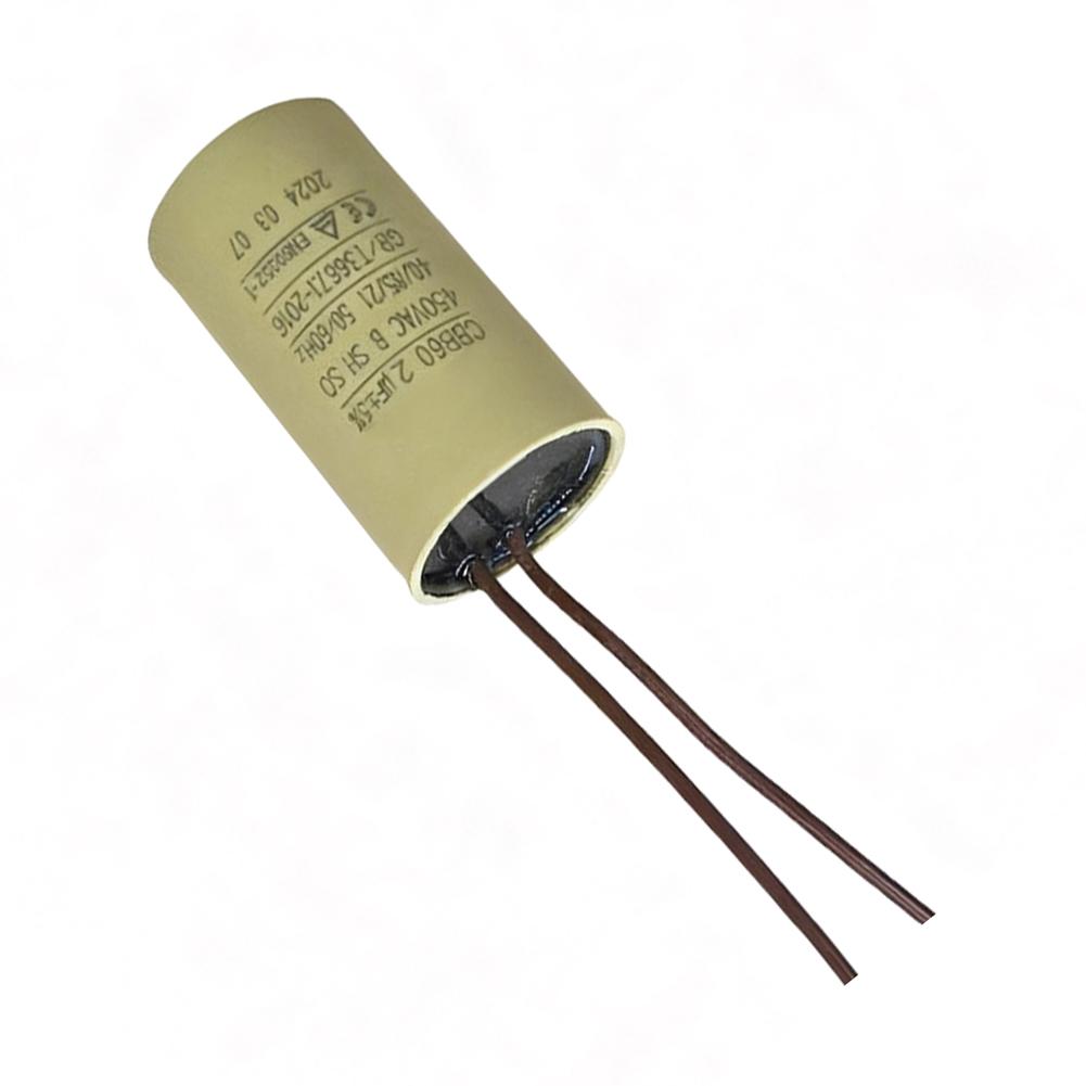 2uF Capacitor CBB60 for Circulating Water Pumps and Hanging Fireplace Motors Compatible with Single Phase 50Hz and 60Hz Systems
