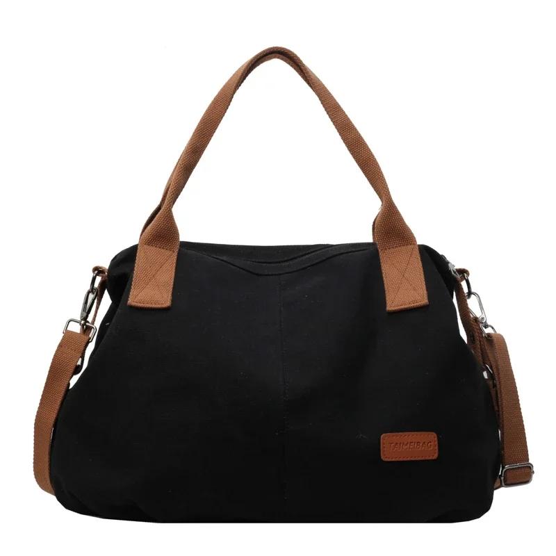 Large Capacity Shoulder Bag for Women  Feminine Totes  Zipper  Versatile  High Quality