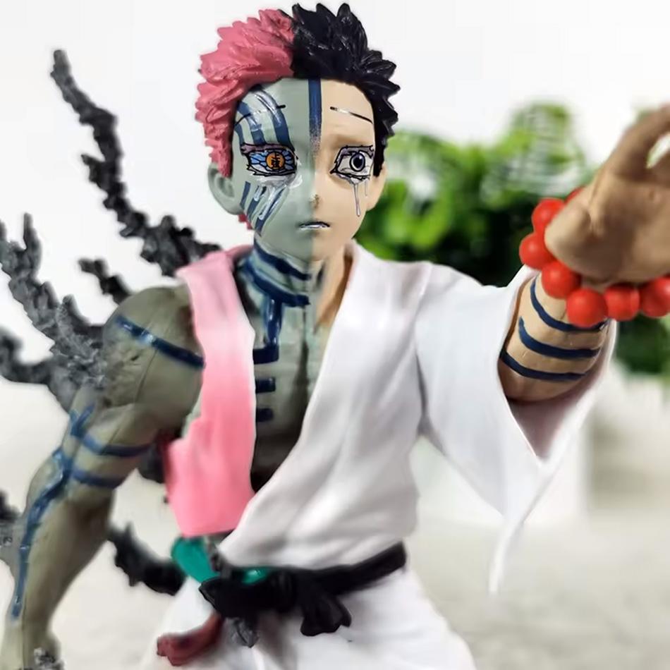 New 13cm Demon Slayer Akaza Hakuji Anime Figure Model Doll Action Figurine Pvc Decoration Peripheral Desktop Ornament Toy
