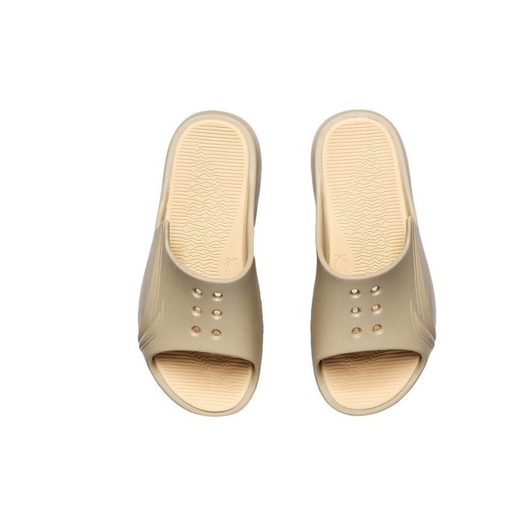 Li Ning Lnbb Slide Trendige Gummi-Außensohle Leise Hausschuhe Herren-Hausschuhe Khaki ABTR005-3