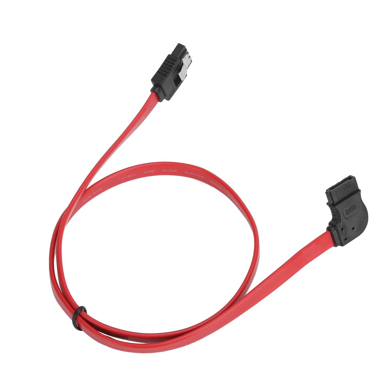 

50 см адаптер кабеля для передачи данных Sata 3.0 с чистой медной крошкой для жесткого диска, левый угол