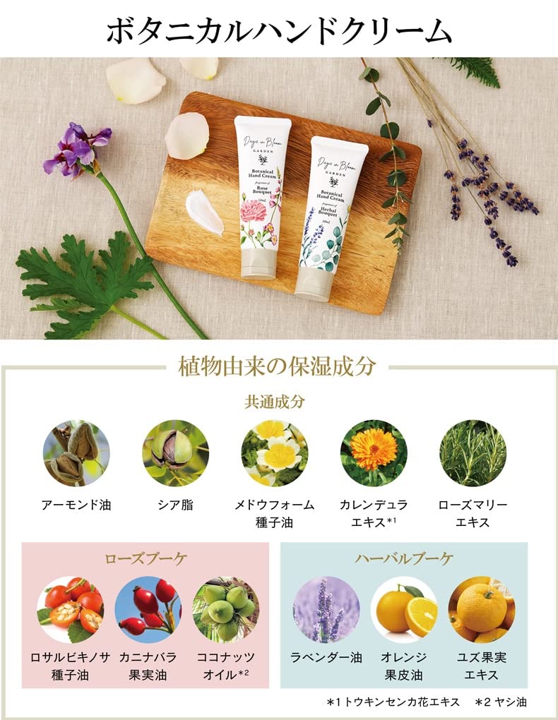 Days in Bloom GARDEN Botanical Hand Cream Rose Bouquet 50mL