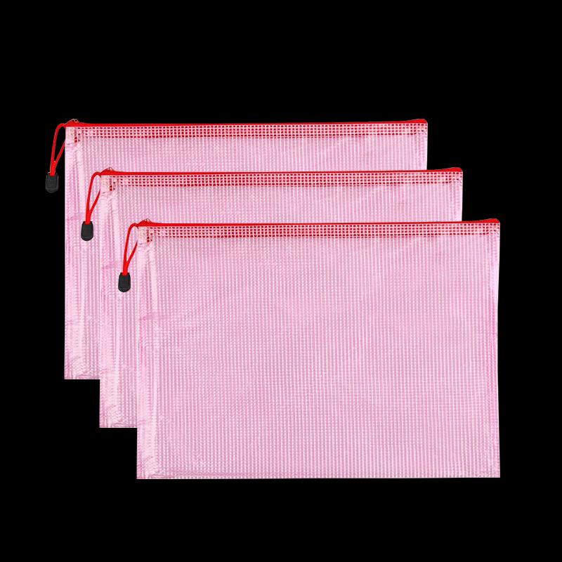 Прозрачная сумка-папка на молнии формата А4 сумка для хранения с ручкой сумка для канцелярских принадлежностей для студентов боковая сумка для офисных принадлежностей с уплотнением A6 1pc красный 454₽
