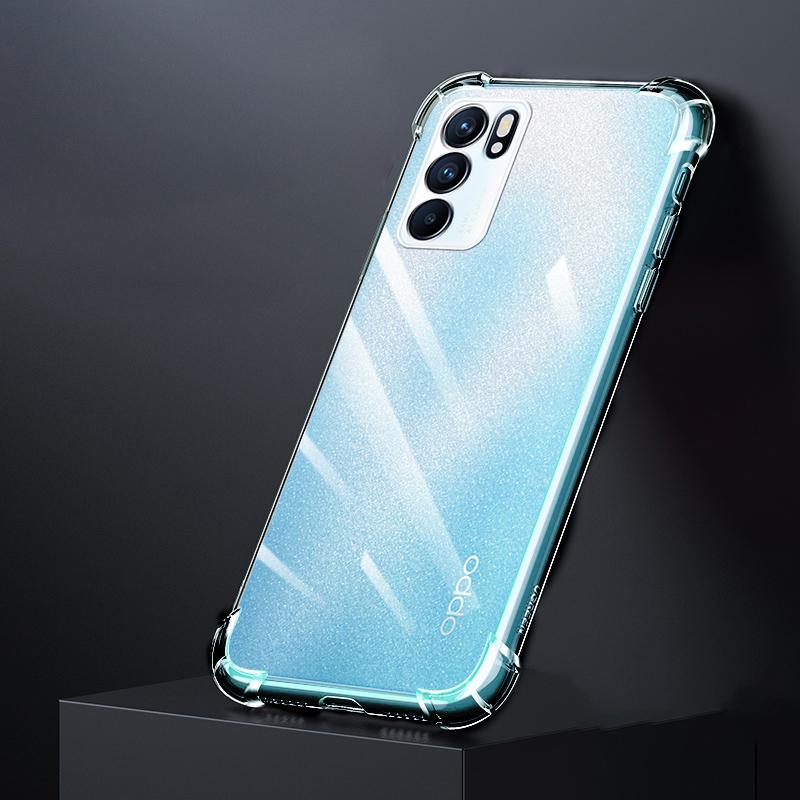

Original Camera Protective Clear Phone Case for OPPO Reno 6 Pro Plus Reno6 6pro 6Z Reno6Z 5G Shockproof Silicone Cover Funda Bag Reno 6Z 5G чистий