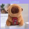 Charming Capybara Plush Pendant Keychain Soft Water Capybara Cuddle Toy For Kids
