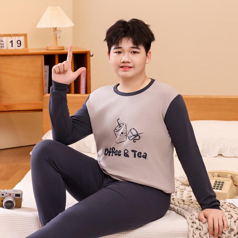 YUZHAOLIN Men's Plus Size Thermal Underwear Set for Teens