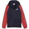Childrens/Kids Colour Block Raglan Full Zip Hoodie