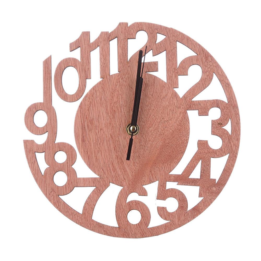 Creative Wooden Bird Wall Clock - Silent Living Room Decoration
