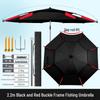 Large Outdoor Fishing Umbrella: Rainproof, Sunshade, Folding, Thickened, UV Protection
