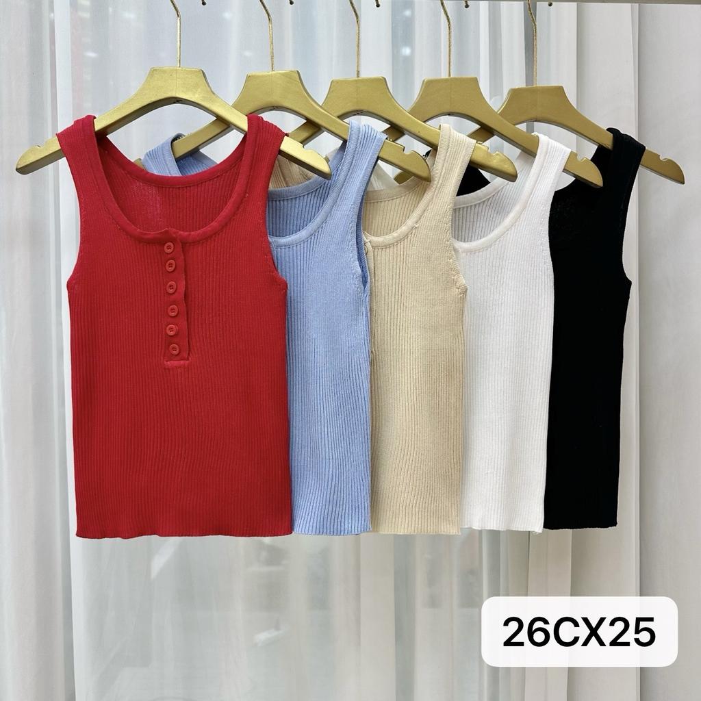 I-shaped suspender knitted vest women's summer suit with fashionable foreign style inside, fashionable round neck wide edge sleeveless outer top
