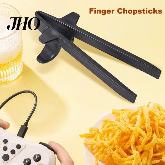 Gamer Snack Grabber 1 Pair Finger Chopsticks Food Grade Reusable Gamers Tong Holder Clip Tweezers Chip Tools Christmas Gift