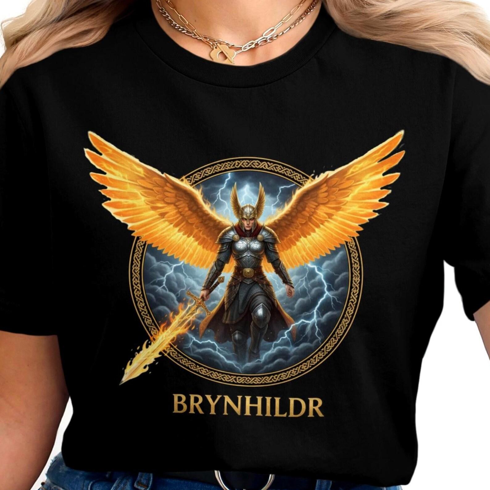 Brynhildr T-Shirt | Norse Mythology | Viking Warrior Goddess S