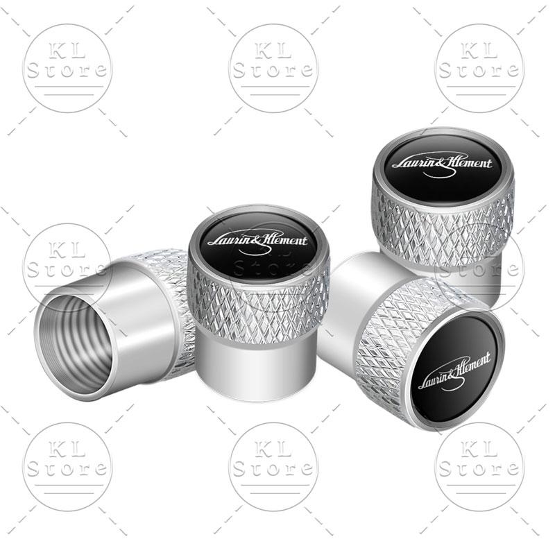 4pz Laurin & Klement Logo Tappini Valvole Aria Pneumatici Ruote Auto Copertura Antipolvere Decorazione Per Skoda Kamiq Fabia Yaris Kodiaq Octavia
