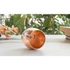 Copper Glass Tumbler, Hammer Design, Drinkware, 550 ML Each, Set of 2