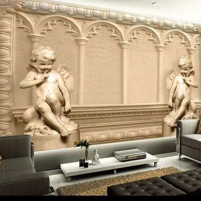 3D-Wandbild, europäischer Stil, 3D-stereoskopischer Engel, Wohnzimmer, TV, Sofa, Hintergrund, Schlafzimmer, 3D-Fototapete