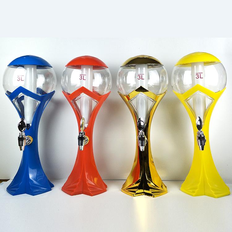 

2020 World Cup 3L Seven-Color LED Beer Tower 3L красный