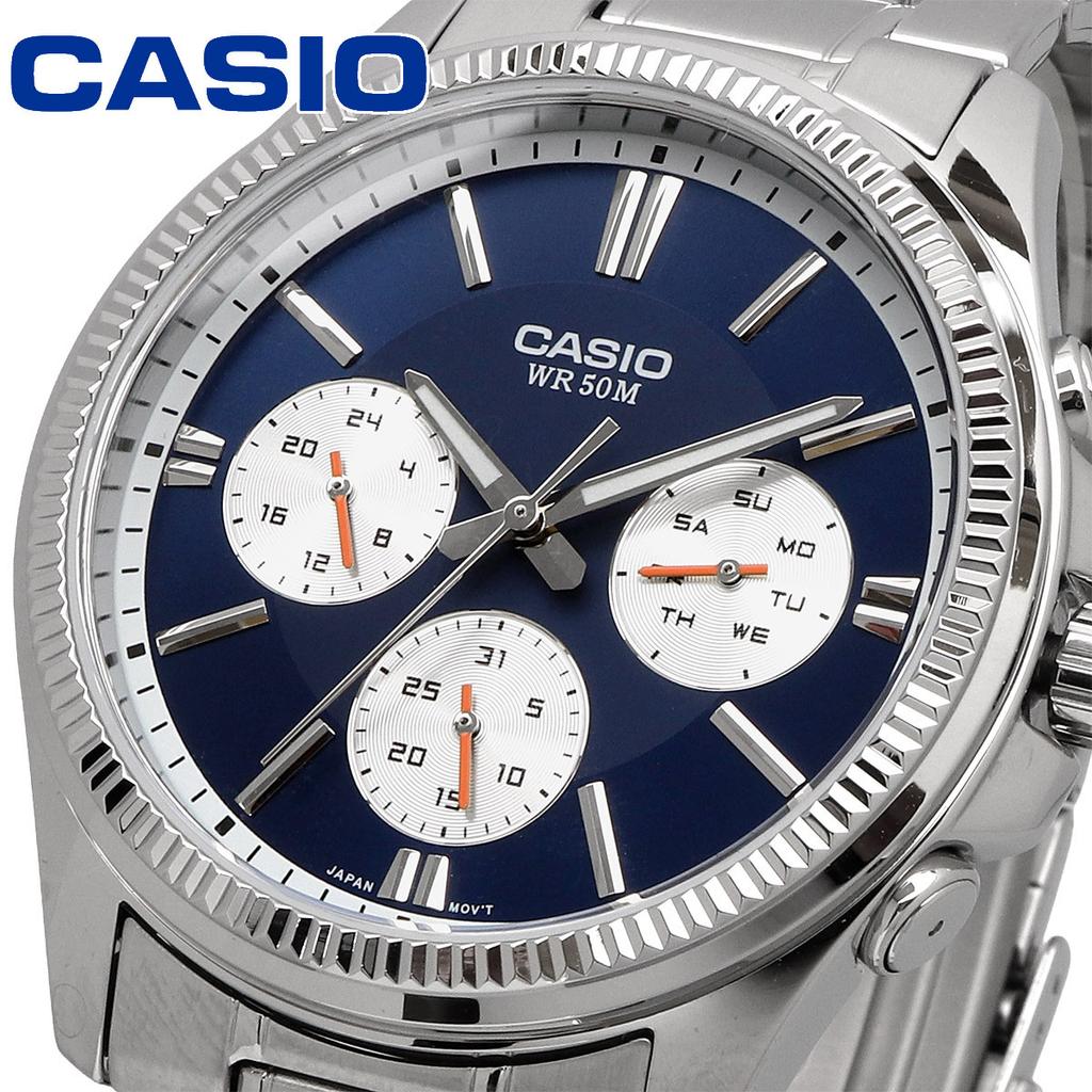 CASIO Standard Quartz Watch display Navy Men's MTP-1375D-2A1V Multi-axis 24-hour (Overseas Model)