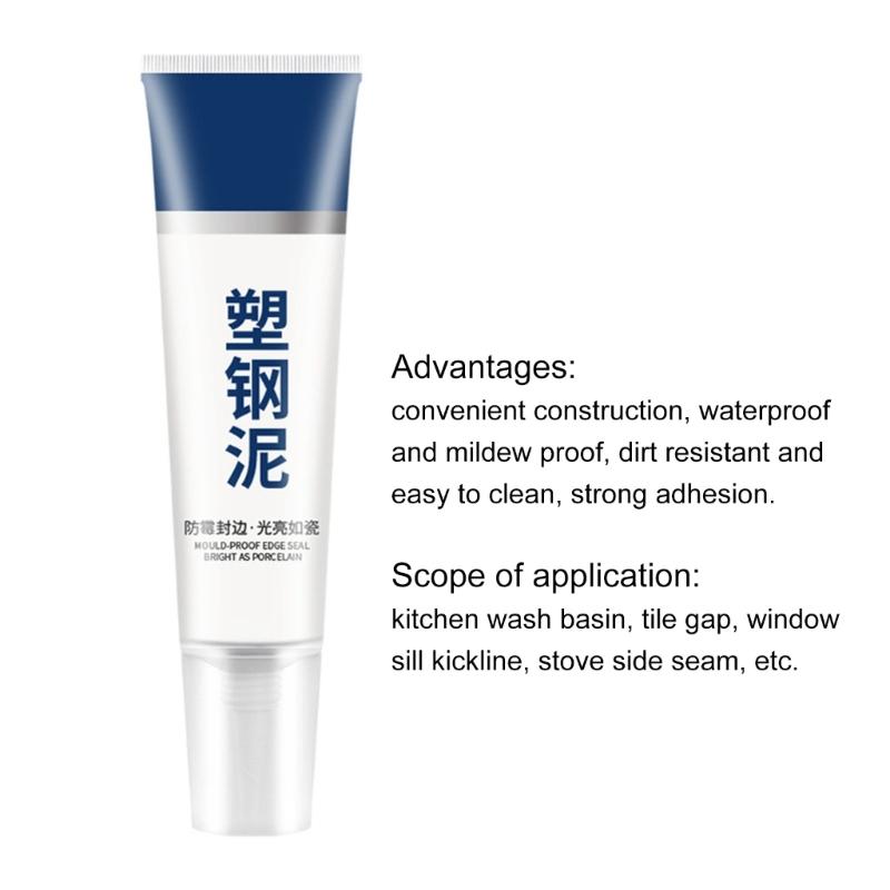 3Pcs Kitchen Bathroom AntiMildew Glues  Strong Sealants Adhesives Epoxy Resin Leak Plugging and Caulking Sealant Glues