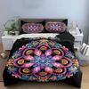 Mandala Pattern Three-Piece Set Soft Comfortable Duvet Cover Bedding Set Included 1*Duvet Cover & 2*Pillowcases, Gift
