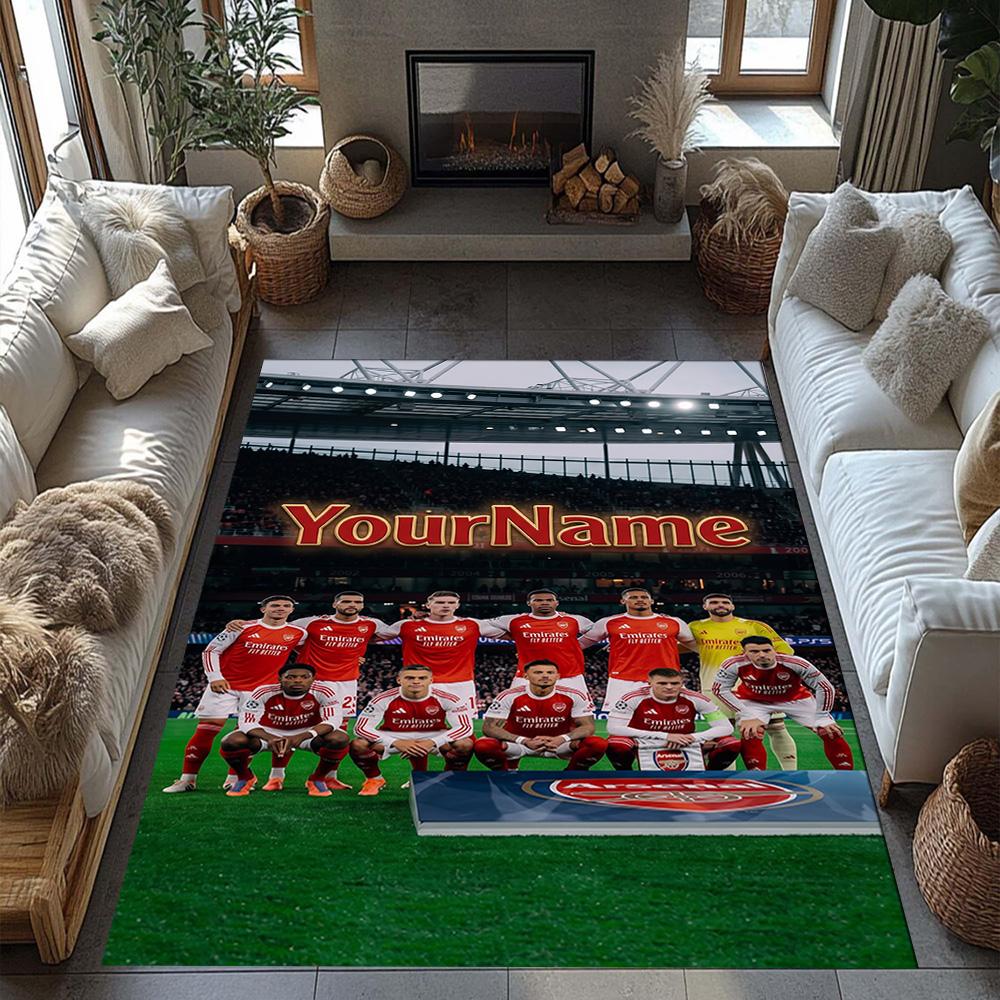 Arsenal Personalized Text Floor Mat Suitable for Study Room Outdoor Game Room Dormitory Antislip Carpet Anime Office Decor