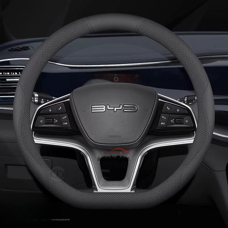Leder Auto Lenkradabdeckung für BYD Seal U Dmi Innenzubehör BYD Sealion 5 7 2025 2026 Lenkradabdeckung