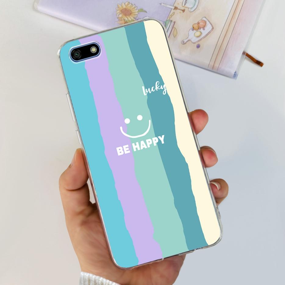 For Huawei Y5 Lite 2018 Case DRA-LX5 Luxury Painted Back Cover Clear Silicone Soft Phone Case For Huawei Y5 Prime Y 5 2018 Shell
