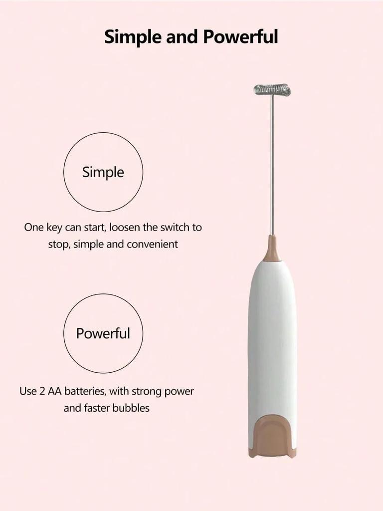 Electric Milk Frother Kitchen Drink Foamer Whisk Mixer Stirrer Coffee Cappuccino Creamer Whisk Frothy Blend Whisker Egg Beater