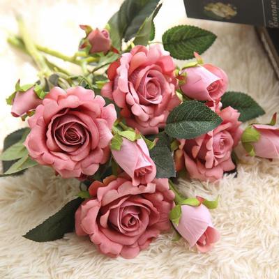Haus & Küche Shop Künstliche Rose Blumen Stoff Tafelaufsatz Handwerk Hochzeit Party Home Decor