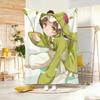 Anime Character C-ChamoS RossoS Throw Soft Warm Throw Blanket for Bedroom Living Room Bed Travel Camping Picnic Gift