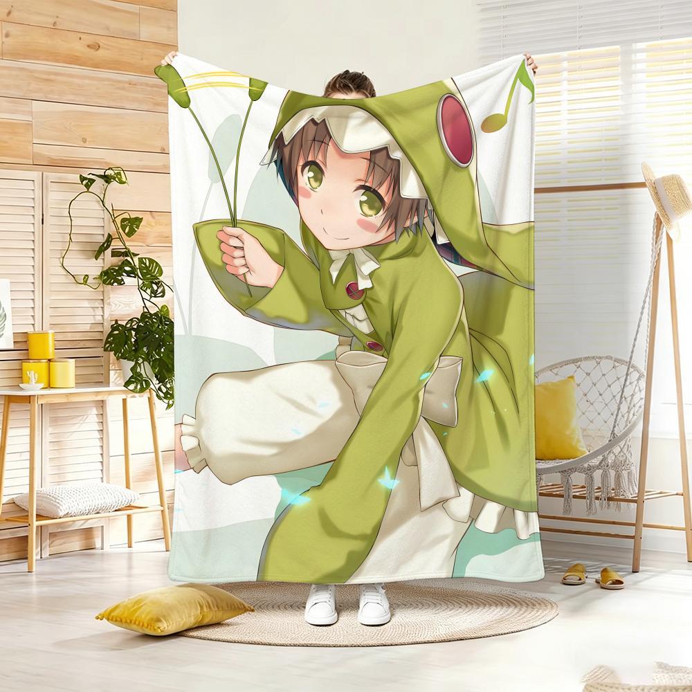Anime Character C-ChamoS RossoS Throw Soft Warm Throw Blanket for Bedroom Living Room Bed Travel Camping Picnic Gift